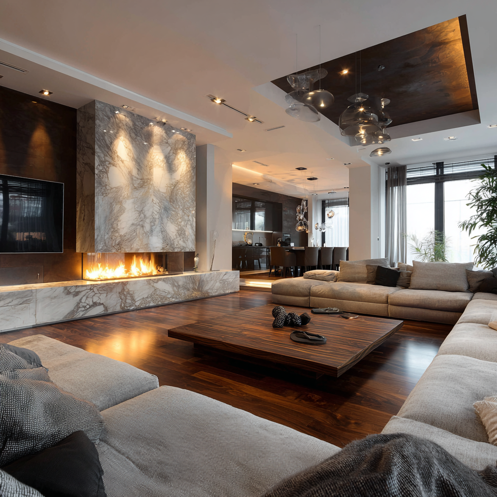 Wohnzimmer nach Sanierung